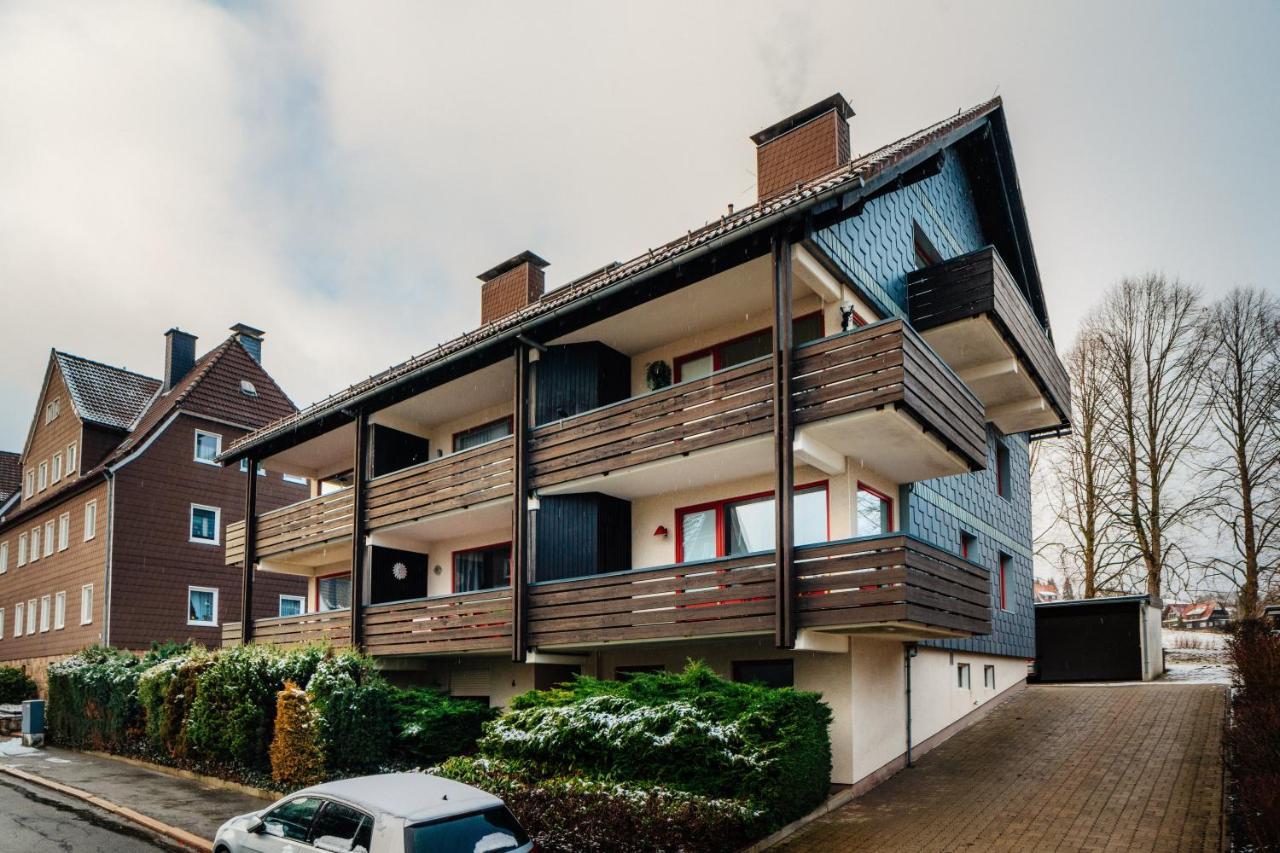 Wohnung An Der Skiwiese - Boxspring - Balkon - 2 Smart Tv - Carport Braunlage Exterior foto